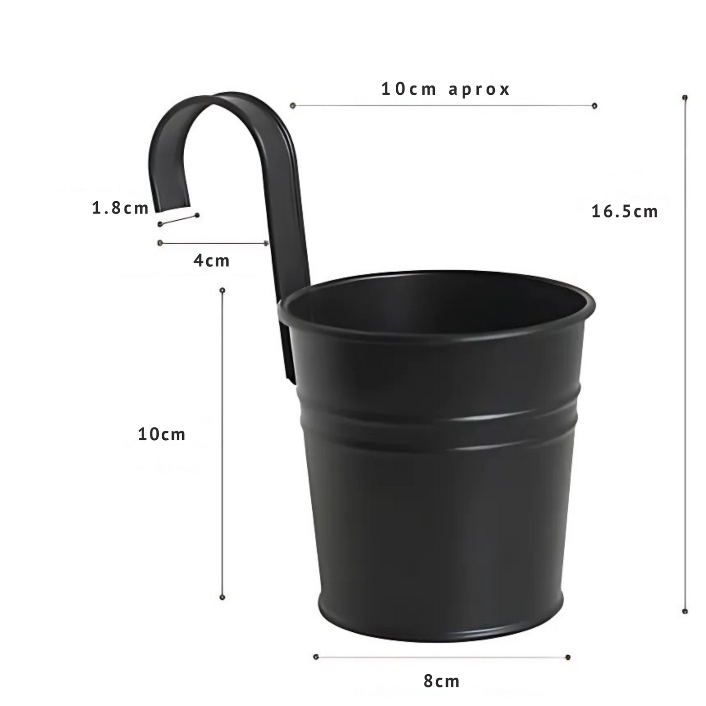 Maceta Colgante Aurea – Metálica