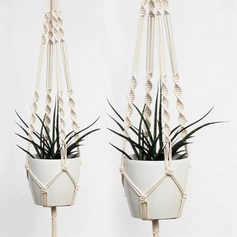 Maceta Colgante de Macramé