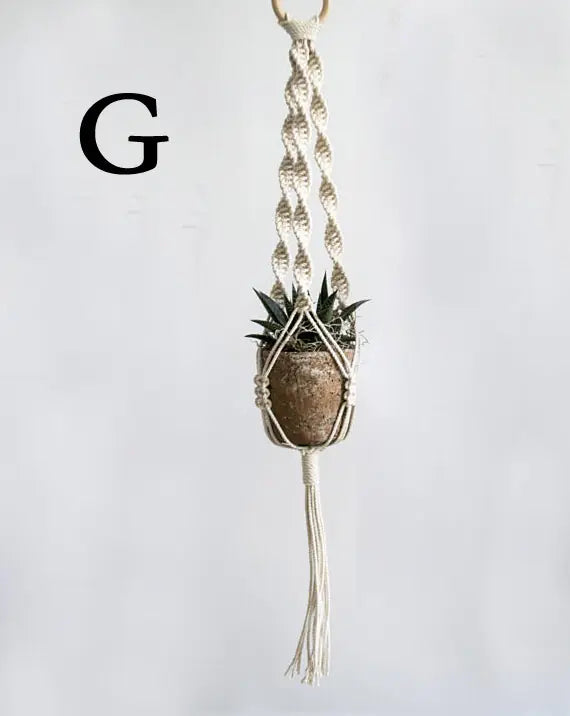 Maceta Colgante de Macramé