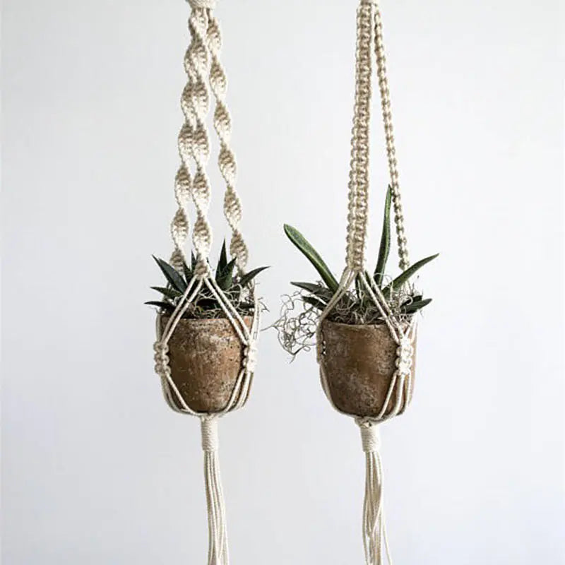 Maceta Colgante de Macramé