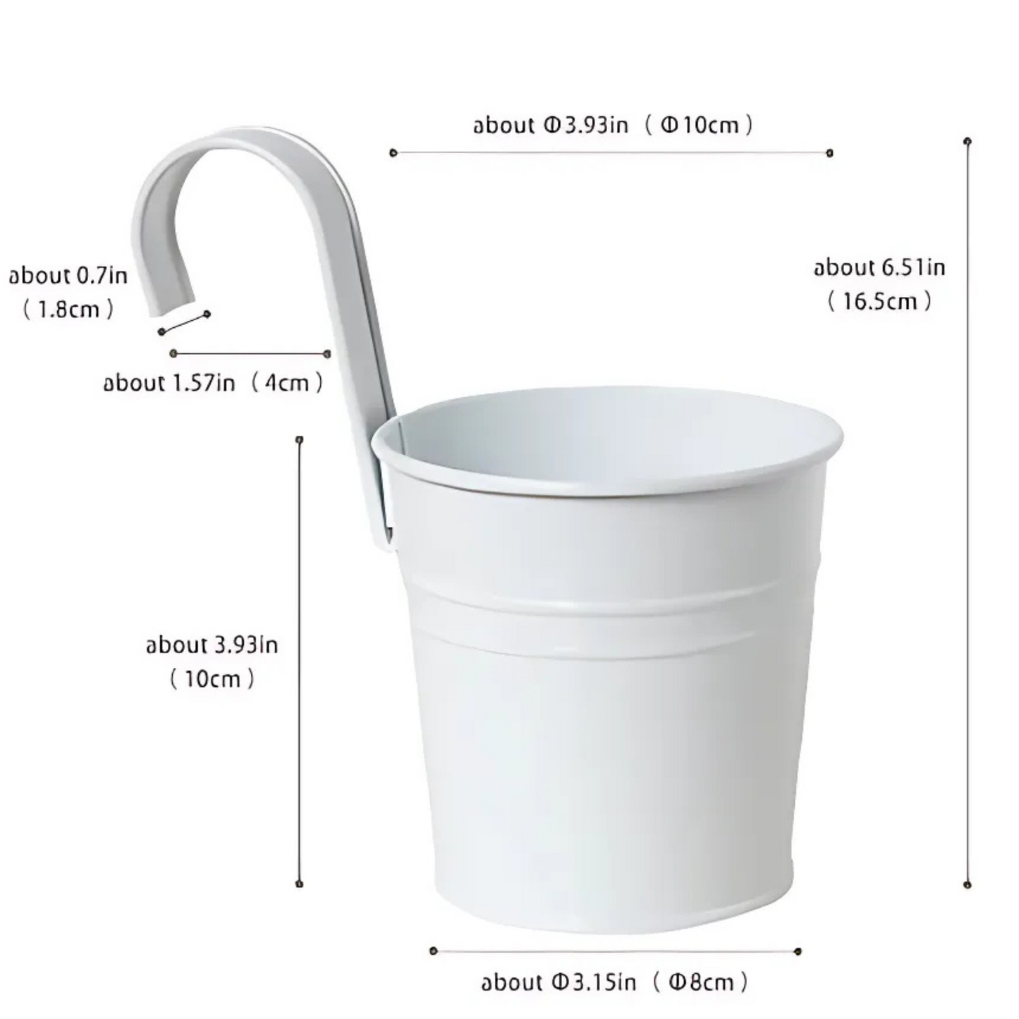 Maceta Colgante Aurea – Metálica