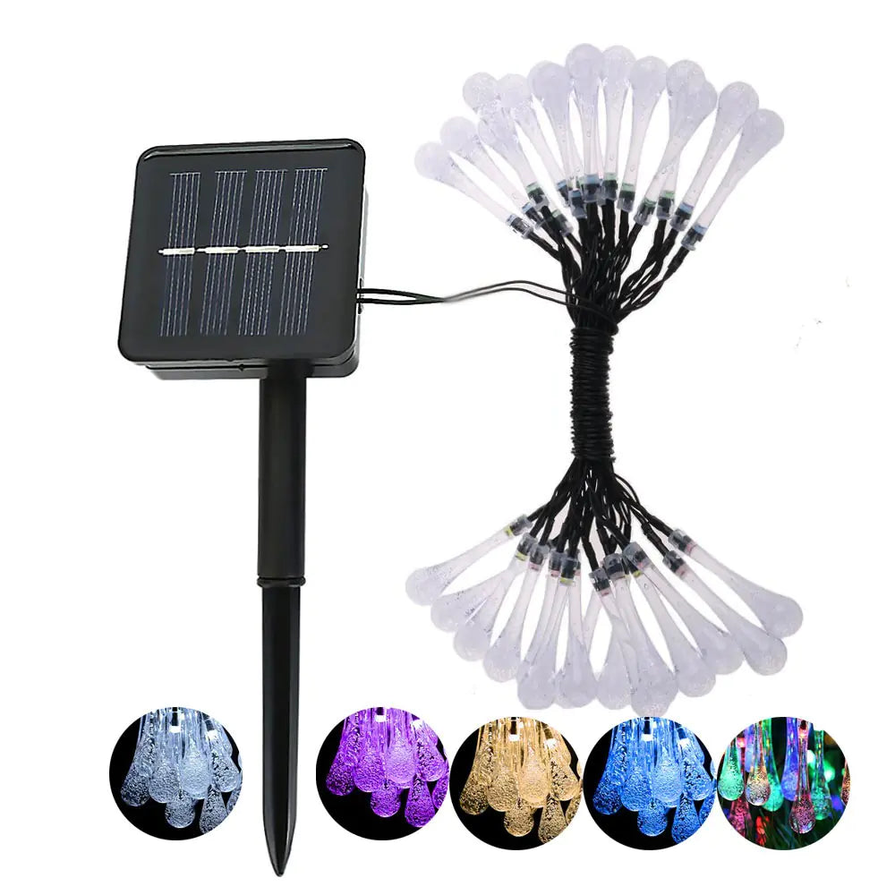 Luces Gota de Agua Solares